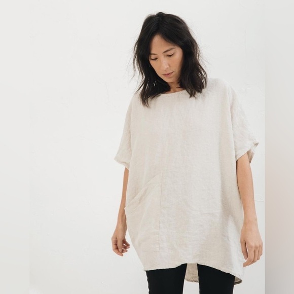 Elizabeth Suzann Tops - Elizabeth Suzann Harper Tunic mid weight linen